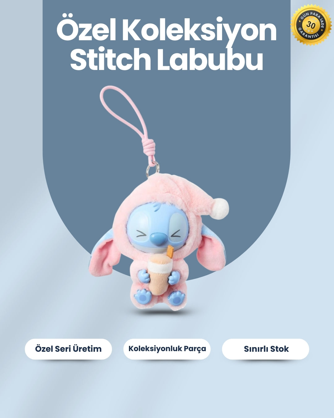 💙 Stitch & Labubu Anahtarlık