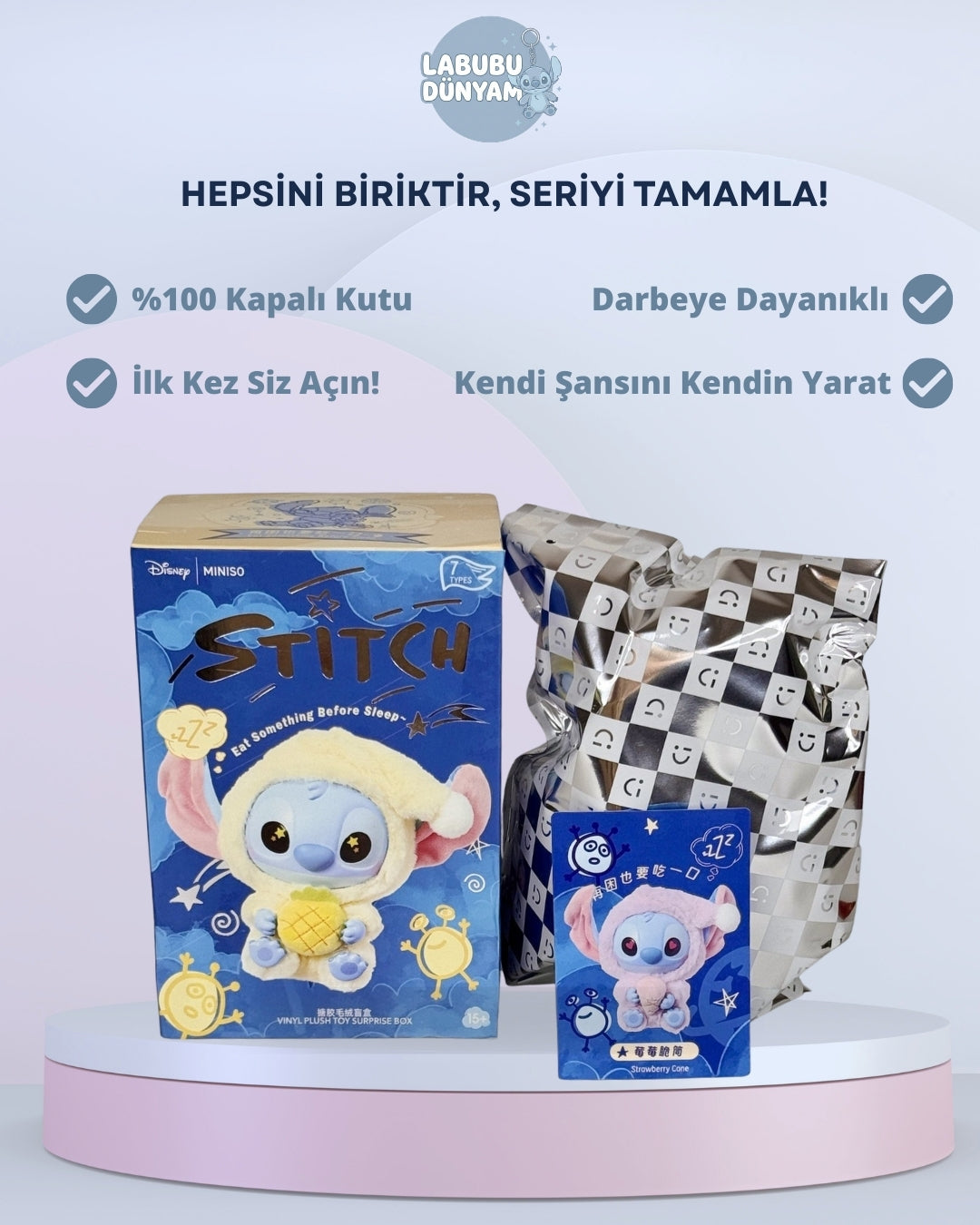 💙 Stitch & Labubu Anahtarlık